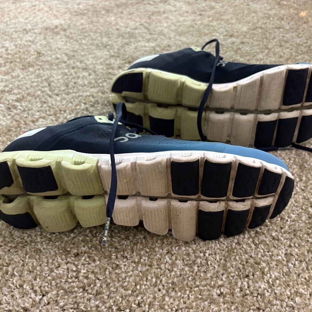 On Running Men's Navy and Light Blue Athletic Shoes - Picture 4 of 7